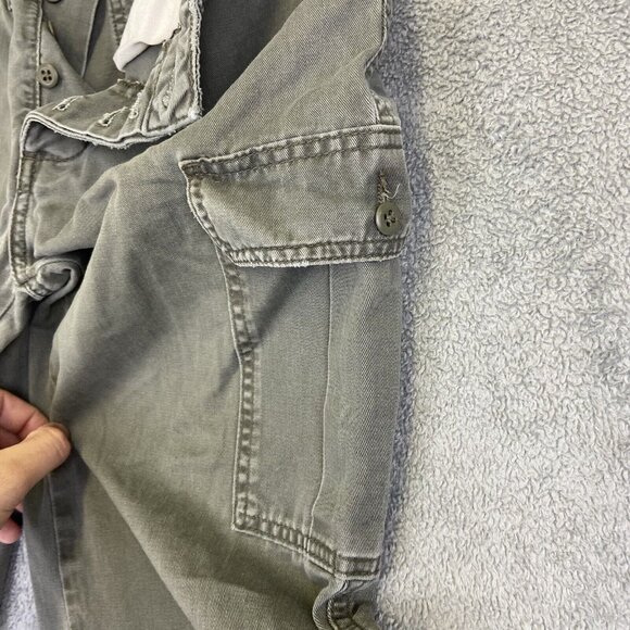 Polo Jeans Co Cargo Pants Women’s Size 4 (Fits 29x30) Green Y2K Streetwear - Picture 11 of 16